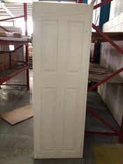 OVERSIZED PALLET OF DOORS TO WHITE WOODEN INTERIOR DOOR INCLUDE 198X69CM : LOCATION - BACK WALL(COLLECTION OR OPTIONAL DELIVERY AVAILABLE)