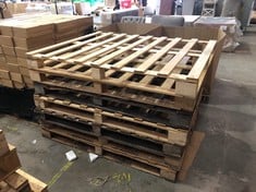 7 X WOODEN PALLETS: LOCATION - FLOOR(COLLECTION OR OPTIONAL DELIVERY AVAILABLE)