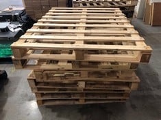 7 X WOODEN PALLETS: LOCATION - FLOOR(COLLECTION OR OPTIONAL DELIVERY AVAILABLE)