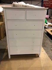 JOHN LEWIS WILTON 4+2 DRAWER CHEST RRP £348: LOCATION - FLOOR(COLLECTION OR OPTIONAL DELIVERY AVAILABLE)