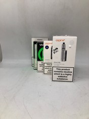 QUANTITY OF VAPES TO INCLUDE ASPIRE ZELOS 3 KIT ID MAY BE REQUIRED - COLLECTION ONLY - LOCATION BACK RACK