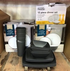 QUANTITY OF PLATES TO INCLUDE GEORGE HOME 12 PIECE DINNER SET - COLLECTION ONLY - LOCATION BACK RACK