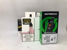 QUANTITY OF VAPES TO INCLUDE VAPORESSO ARMOUR MAX ID MAY BE REQUIRED - COLLECTION ONLY - LOCATION BACK RACK