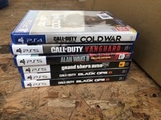 QUANTITY OF GAMES TO INCLUDE CALL OF DUTY BLACK OPS COLD WAR, ID MAY BE REQUIRED - COLLECTION ONLY - LOCATION BACK RACK