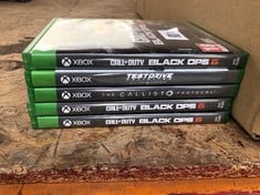 QUANTITY OF GAMES TO INCLUDE CALL OF DUTY BLACK OPS 6, ID MAY BE REQUIRED - COLLECTION ONLY - LOCATION BACK RACK