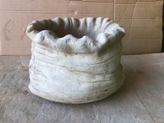 SACK PLANTER- SMALL SACK SHAPED PLANTER - COLLECTION ONLY - LOCATION FLOOR