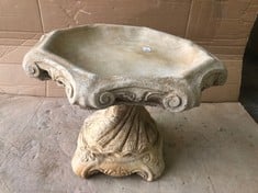 VINEYARD BIRD BATH- ADORNED WITH VINE LEAVES - COLLECTION ONLY - LOCATION FLOOR