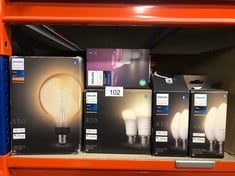 QUANTITY OF ITEMS TO INCLUDE PHILIPS HUE WHITE AND COLOUR AMBIANCE SMART SPOTLIGHT TWIN PACK LED [GU10 SPOT] WITH BLUETOOTH, WORKS WITH ALEXA AND GOOGLE ASSISTANT AND APPLE HOMEKIT.: LOCATION - A RAC