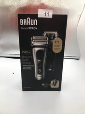 BRAUN SERIES 9 PRO+ ELECTRIC SHAVER FOR MEN, 5 PRO SHAVE ELEMENTS & PRECISION LONG HAIR PRO TRIMMER, POWERCASE, 9527S.: LOCATION - A RACK