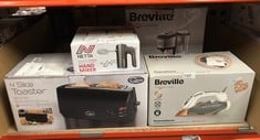 QUANTITY OF ITEMS TO INCLUDE BREVILLE DIAMOND XPRESS STEAM IRON | 3100 W | 200G STEAM SHOT | MULTI-DIRECTIONAL DIAMOND CERAMIC SOLEPLATE | 400 ML EASY-FILL WATER TANK WHITE & ROSE GOLD | VIN401: LOCA