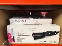 QUANTITY OF ITEMS TO INCLUDE REMINGTON PROLUXE 4-IN-1 HAIR WAVER, CREATES 4 DIFFERENT WAVY STYLES (ADJUSTABLE BARREL, OPTIHEAT TECHNOLOGY LONG-LASTING RESULTS, PRO+ 185°C HEALTHIER STYLING, 30 SECOND