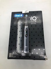 ORAL-B IO9 ELECTRIC TOOTHBRUSHES FOR ADULTS, APP CONNECTED HANDLE, 1 TOOTHBRUSH HEAD, CHARGING TRAVEL CASE & MAGNETIC POUCH, 7 MODES,  SPECIAL EDITION.: LOCATION - A RACK