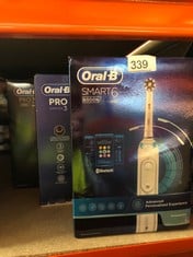 QUANTITY OF HEALTH & BEAUTY ITEMS TO INCLUDE ORAL-B SMART 6 ELECTRIC TOOTHBRUSHES FOR ADULTS, APP CONNECTED HANDLE, 3 TOOTHBRUSH HEADS & TRAVEL CASE, 5 MODES, TEETH WHITENING, 6000N: LOCATION - D RAC