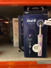 QUANTITY OF ITEMS TO INCLUDE ORAL-B IO3 ELECTRIC TOOTHBRUSHES ADULTS, 1 TOOTHBRUSH HEAD & TRAVEL CASE, 3 MODES WITH TEETH WHITENING, PINK: LOCATION - D RACK