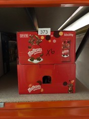 6 X MALTESERS CHOCOLATE REINDEER, CHRISTMAS CHOCOLATE GIFT STOCKING FILLERS, 32 PACKS OF 29G. MAY BE PASSED BBE : LOCATION - D RACK