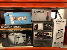 QUANTITY OF KITCHEN & APPLIANCES ITEMS TO INCLUDE BREVILLE BLEND ACTIVE PERSONAL BLENDER & SMOOTHIE MAKER | 350W | 1 PORTABLE BLEND ACTIVE BOTTLE (600ML) | LEAK PROOF LID | BLACK & GOLD [VBL251]: LOC