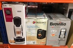 QUANTITY OF ITEMS TO INCLUDE TASSIMO BY BOSCH SUNY 'SPECIAL EDITION' TAS3102GB COFFEE MACHINE,1300 WATT, 0.8 LITRE - BLACK: LOCATION - A RACK