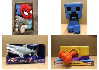 QUANTITY OF BABY & TODDLER  ITEMS TO INCLUDE DYNAFORCE CRUNCH AND CARRY SHARK: LOCATION - A RACK