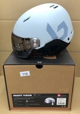 BOLLÉ MIGHT VISOR OFF WHITE MATTE L 59-62 CM - BROWN GUN CAT 2.: LOCATION - B RACK