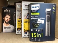 QUANTITY OF HEALTH & BEAUTY ITEMS TO INCLUDE PHILIPS SERIES 7000 ALL-IN-ONE TRIMMER, 15-IN-1 MULTIGROOM FOR FACE, HEAD AND BODY, ONE TOOL - ULTIMATE PRECISION, 26 LENGTH SETTINGS (0.5-20 MM) (MODEL M