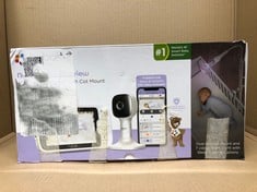 HUBBLE CONNECTED NURSERY PAL SKYVIEW SMART VIDEO BABY MONITOR WIFI CAMERA WITH 5" INCH SCREEN, COT MOUNT, 7 COLOUR NIGHT LIGHT, NIGHT VISION, TWO-WAY TALK, ROOM TEMPERATURE SENSOR AND SMARTPHONE APP.