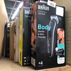 QUANTITY OF HEALTH & BEAUTY ITEMS TO INCLUDE BRAUN BODY GROOMER SERIES 5 5370, BODY GROOMER FOR MEN, GENTLE FULL-BODY MANSCAPING:: LOCATION - C RACK