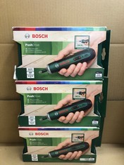 QUANTITY OF TOOLS & HOME IMPROVEMENT ITEMS TO INCLUDE BOSCH HOME AND GARDEN CORDLESS SCREWDRIVER PUSHDRIVE (3.6 VOLT, 32 BITS, IN STORAGE BOX): LOCATION - D RACK