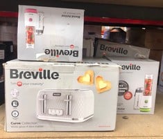 QUANTITY OF  ITEMS TO INCLUDE BREVILLE BLEND ACTIVE PERSONAL BLENDER & SMOOTHIE MAKER | 350W | 2 PORTABLE BLEND ACTIVE BOTTLES (600ML) | LEAK PROOF LIDS | WHITE & PINK [VBL248]: LOCATION - D RACK