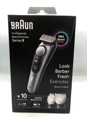 BRAUN PROFESSIONAL BEARD TRIMMER SERIES 9: LOCATION - TOP 50 RACK