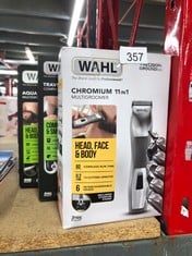 QUANTITY OF HEALTH & BEAUTY ITEMS TO INCLUDE WAHL CHROMIUM 11-IN-1 MULTIGROOMER, EYEBROW CUTTING ABILITY, BODY TRIMMERS, MEN’S BEARD TRIMMER, STUBBLE TRIMMING, BODY SHAVING, FACE GROOMING, FULLY WASH