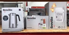 QUANTITY OF KITCHEN & APPLIANCES ITEMS TO INCLUDE BREVILLE EDGE LOW STEAM KETTLE | 1.7L | 3KW FAST & QUIET BOIL KETTLE | ENERGY EFFICIENT | BRUSHED STAINLESS STEEL [VKT236]: LOCATION - E RACK