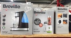 QUANTITY OF KITCHEN & APPLIANCES ITEMS TO INCLUDE BREVILLE BLEND ACTIVE PERSONAL BLENDER & SMOOTHIE MAKER | 350W | 2 PORTABLE BLEND ACTIVE BOTTLES (600ML) | LEAK PROOF LIDS | WHITE & GREEN [VBL246]: