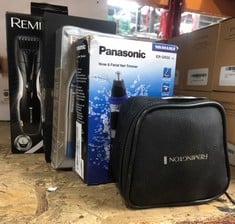 QUANTITY OF HEALTH & BEAUTY ITEMS TO INCLUDE PANASONIC ER-GN30 WET & DRY ELECTRIC FACIAL HAIR EAR AND NOSE HAIR TRIMMER FOR MEN, BATTERY-POWERED WITH 90 MIN OPERATION, BLACK: LOCATION - F RACK