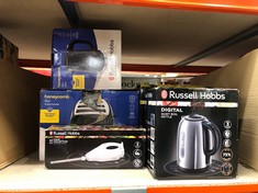 QUANTITY OF KITCHEN & APPLIANCES ITEMS TO INCLUDE RUSSELL HOBBS DIGITAL QUIET BOIL KETTLE: LOCATION - A RACK