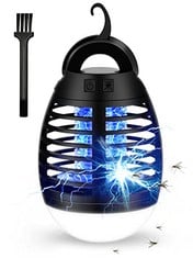 17 X BROELEC MOSQUITO KILLER LAMP PORTABLE TENT LIGHT MINI ELECTRIC BUG ZAPPER 3 BRIGHTNESS LEVELS LED CAMPING LAMP IP66 WATERPROOF USB RECHARGEABLE RETRACTABLE HOOK FOR CAMPING OUTDOOR GARDEN - TOTA