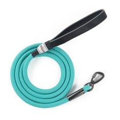 23 X WISEDOG 1.8M LAKE GREEN CARABINER DOG LEAD TOUGH ROPE LEAD FOR LARGE MEDIUM SMALL DOGS ROBUST DOG LEAD WITH SOFT PADDED HANDLE - TOTAL RRP £159: LOCATION - B RACK