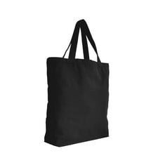 10 X MS OCTOPUS 16L LARGE TOTE BAG CANVAS WITH POCKET BLACK 40X45CM - TOTAL RRP £100: LOCATION - B RACK