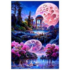 48 X 5D DIY DIAMOND ART KITS,AMAZING NATURE DIAMOND CRYSTAL PAINTING KITS FULL DRILL BY NUMBERS, DIAMOND RHINESTONE CROSS STITCH EMBROIDERY PAINTING FOR KIDS ADULTS GIFTS HOME WALL DECORATIONS (B) -