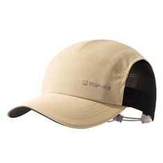 9 X TOP-EX SUMMER BREATHABLE BASEBALL CAP FOR MEN WOMEN LIGHTWEIGHT QUICK DRY MESH BASEBALL CAPS FOR GOLF OUTDOOR UV SUN CAPS ADJUSTABLE LIGHT KHAKI M/L - TOTAL RRP £120: LOCATION - C RACK