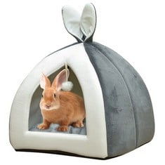 9 X SHINY RABBIT BED CAVE COZY GUINEA PIG HIDEOUT CUTE BUNNY BED LARGE HOUSE WINTER NEST DWARF RABBIT CAGE ACCESSORIES FOR CHINCHILLA FERRET HEDGEHOG OR OTHER SMALL ANIMALS - TOTAL RRP £109: LOCATION