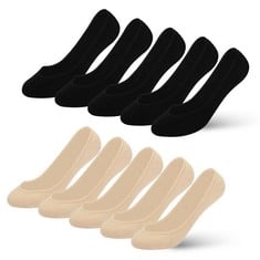 31 X ZONE 10 PAIRS NO SHOW SOCKS WOMEN INVISIBLE SOCKS WOMEN SHOE SOCKS, ULTRA LOW CUT SHOE LINERS FOOTSIES WOMENS 4-7 INVISIBLE NON SLIP COTTON SOCKS FOR LOAFERS FLATS TRAINERS HIGH HEELS(2 COLOR) -