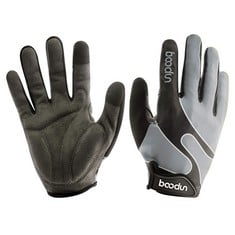 23 X BOODUN CYCLING GLOVES SHOCK-ABSORBING MOUNTAIN BIKE GLOVES FOR WOMEN AND MEN WITH TOUCHSCREEN FUNCTION - SILVER - M - TOTAL RRP £132: LOCATION - D RACK