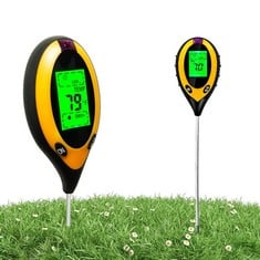 20 X AUNUS SOIL MOISTURE METER,4 IN 1 ELECTRIC PLANT MOISTURE/PH/LIGHT/TEMPERATURE METER FOR INDOOR&OUTDOOR PLANTS WITH LCD DISPLAY,TESTING RESULTS PRECISE AND FAST(NO BATTERY INCLUDE) - TOTAL RRP £2