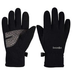 23 X EROILOR LIGHT SPORTS GLOVES RUNNING GLOVES WARM UP WINTER GLOVES FOR CHILDREN WITH TOUCHSCREEN FUNCTION AND ANTI-SLIP FUNCTION - BLACK - L/XL - TOTAL RRP £193: LOCATION - D RACK