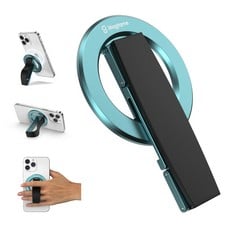 11 X MATAME MAGNETIC PHONE GRIP FOR MAGSAFE WITH FINGER STRAP, PHONE HOLDER WITH KICKSTAND, 3 IN 1 METAL PHONE HOLDER STRAP FOR HAND,COMPATIBLE WITH IPHONE 12/13/14/15 SERIES,BLACK - TOTAL RRP £150: