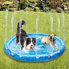 13 X ALL FOR PAWS OUTDOOR LARGE DOG SPLASH PAD, 150CM DOG GARDEN SPRINKLER MAT, 0.58MM THICKENED SPLASH SPRINKLER PAD, ADJUSTABLE SPRAY HEIGHT SUMMER OUTDOOR DOG WATER TOYS - TOTAL RRP £109: LOCATION