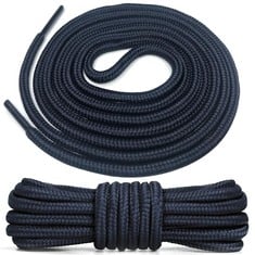 15 X SKYPERMIT 2 PAIRS ROUND BOOT LACES, STRONG WORK & HIKING BOOTS SHOE LACES?4MM DIAMETER PREMIUM ROUND WALKING BOOT LACES FOR OUTDOOR BOOTS AND CASUAL FOOTWEAR (NAVY BLUE, 150CM-2 PAIRS): LOCATION