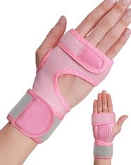 QUANTITY OF SUEH DESIGN WRIST SUPPORT, ADJUSTABLE WRIST SPLINT FOR WORKOUT DAILY USE, BREATHABLE WRIST BRACE FOR RIGHT HAND, PINK - TOTAL RRP £391: LOCATION - G RACK