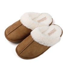 11 X MIAO S LADIES SLIPPERS SIZE 6 7 8 WOMENS SLIPPERS WOMEN WOMENS SLIPPERS LADY SLIPPERS FLUFFY SLIPPERS WOMEN, 6/8 UK, BROWN - TOTAL RRP £119: LOCATION - A RACK