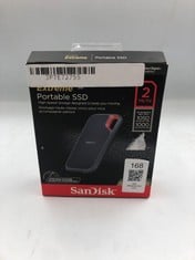 SANDISK 2TB EXTREME, TYPE C, PORTABLE SSD: MODEL NO SDSSDE61-2T00 (RRP £152) [JPTE72755]: LOCATION - I RACK